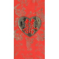 Chinese Red Envelopes Double Happiness Red With Dragons Pack Of 4