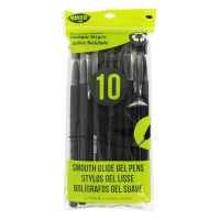 Onyx Green 10 Pack Gel Pen 07Mm Medium Point Hybrid Oilbased Gel Ink Assorted Colors Blue