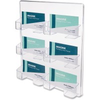 Deflecto Business Card Holder 98 X 85 X 18 X Acrylic 1 Each Clear