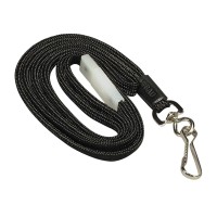 Sicurix Breakaway Safety Lanyards Hook Flat Style 12 Pack Black 65549