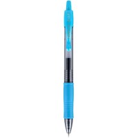 Pilot G2-7 Retractable Gel Roller Pen  Fine Pen Point Type - 0.7 Mm Pen Point Size - Turquoise Ink - Translucent Barrel - Pack Of 12