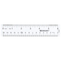 Westcott 10561 Acrylic Clear Ruler 6 In