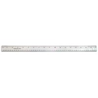 The Classics 18Inch45Cm Stainless Steel Ruler With Cork Backing Silver Tpg158