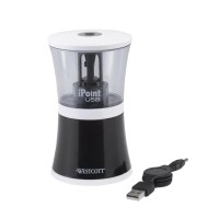 Westcott Ipoint Usb Pencil Sharpener Black 15912