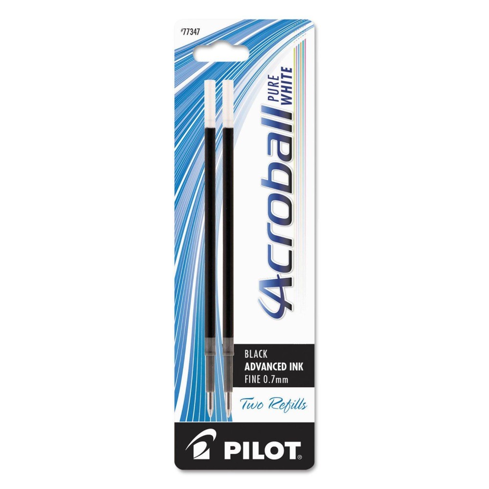 Pilot 77347 Refill For Acroball Pens Black Fine 2Pk