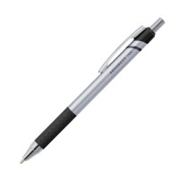 Office Depot Advanced Ink Retractable Ballpoint Pens Bold Point 12 Mm Silver Barrel Black Ink Pack Of 12