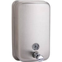 Genuine Joe LiquidLotion Soap Dispenser Manual 3150 fl oz Capacity Corrosion Resistant Wall Mountable Rust Proof Sta