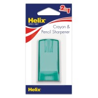 Helix Pencil Crayon Canister Sharpener Assorted Colors 37112