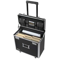 Vaultz Locking Mobile Business Case Legal Size 145 X 135 X 11 Inches Black Vz00194