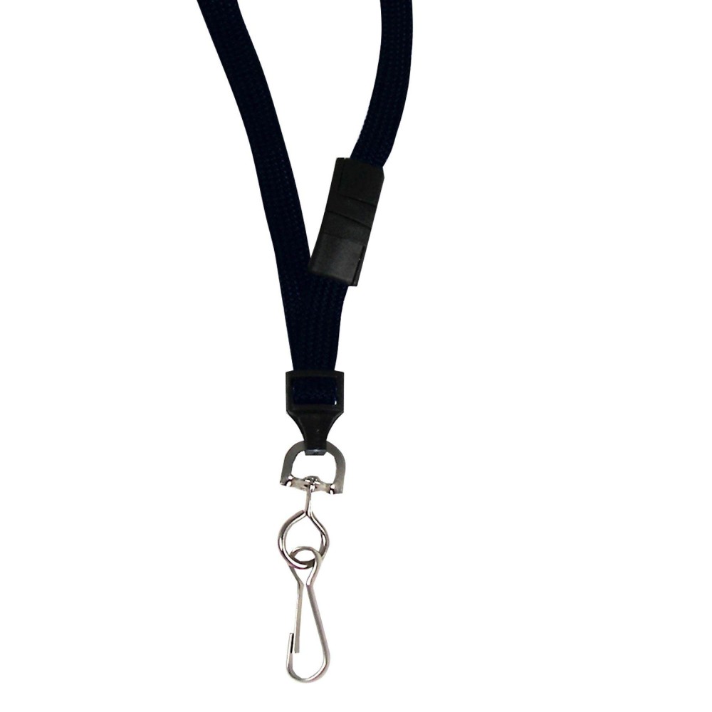 Cline Breakaway Neck Lanyard With Swivel Hook Black 36 Inches Long 12 Per Pack 89511