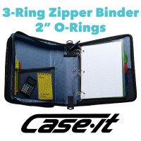 Caseit The Universal Zipper Binder 2 Inch Orings Padded Pocket That Holds Up To 13 Inch Laptoptablet Multiple Pockets