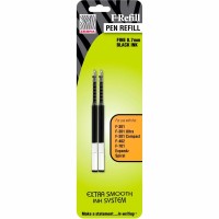 Zebra Zeb85512 Frefill Spiral Ballpoint Fine Black 2Pack Sold As 1 Pack