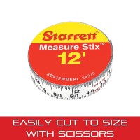 Starrett Tape Measure Stix With Adhesive Backing Mount To Work Bench Saw Table Drafting Table 12 X 12 English Metric