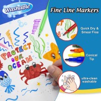 Bazic 1282 24 Fine Line Washable Watercolor Markers