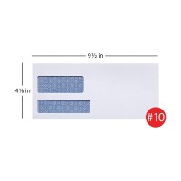 Office Depot 100 Recycled Lift Presstm Doublewindow Envelopes 10 4 18In X 9 12In White Box Of 500 76133