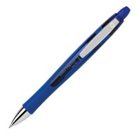 Office Depot Super Comfort Grip Retractable Gel Pens Medium Point 07 Mm Blue Barrel Blue Ink Pack Of 12