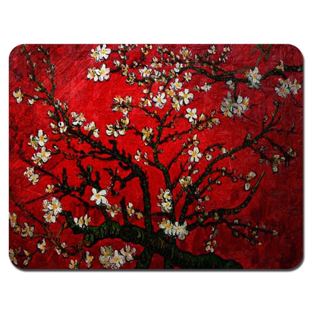 Meffort Inc Standard 95 X 79 Inch Mouse Pad Vincent Van Gogh Cherry Blossoming