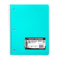 Promarx 70Page Wide Ruled 1Subject Spiral Notebook With 3Hole Punch And Perforated Pages Assorted Colors 105 X 8 Inches P