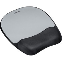 Fellowes Memory Foam Mouse Padwrist Rest Silver Streak Silver Streak 1 X 794 X 925 Dimension Silver Memory Foam We