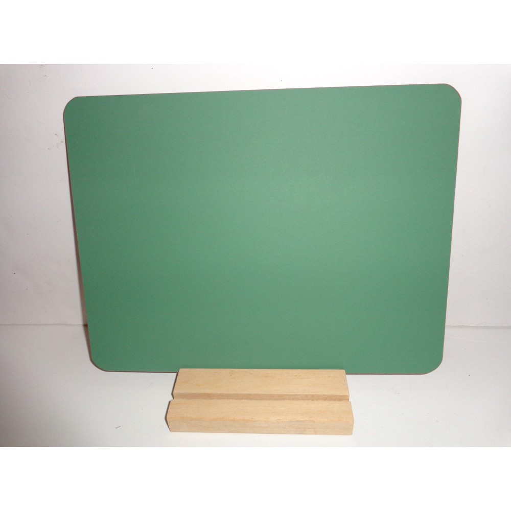 9 X 12 Green Chalkboard Display With Wood Base Display Sign Message Board