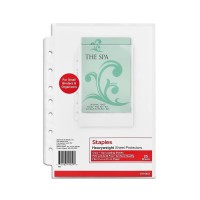 Staples 616224 512Inch X 812Inch Sheet Protectors Clear 25Pack