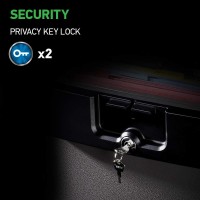 Sentrysafe Black Fireproof And Waterproof Safe File Folder And Document Box With Key Lock Ex 143 X 155 X 135 Inches Hd410