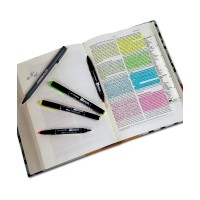 Gt Luscombe Company Inc Zebrite Double Ended Bible Highlighter Set No Bleed Pigmented Ink No Fading Or Smearing Double