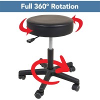 Roscoe Medical Rolling Stool Stool With Wheels Round Adjustable Work Stool For Work Office Desk Salon Drafting Spa