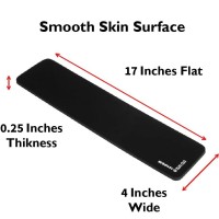 Grifiti Slim Wrist Pad 17 X 4 X 025 Wrists Rest Pads For Slim Profitle Computer Keyboards Ergonomic Keyboard Support Ac