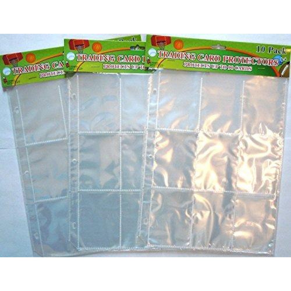 9 Pocket Trading Card Protector Page 30 Sheets