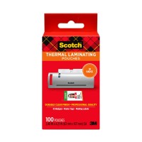 Scotch Thermal Laminating Pouches 100 Count Clear 5 Mil Laminate Homemade Ornaments Christmas Banners And Gift Tags Ideal