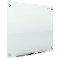 Quartet Magnetic Glass Dry Erase White Board 4 X 3 Whiteboard Infinity Frameless Mounting White Surface G4836W