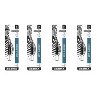 Zebra Ballpoint Pen Frefill 85412 10Mm Medium Point Black 4 Pack 8 Refills