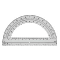 Office Depot Semicircular 6In Protractor Clear 973D Od8