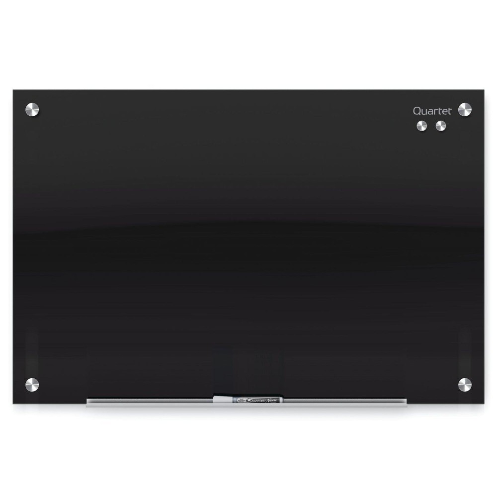 Quartet Glass Whiteboard Magnetic Dry Erase White Board 72 X 48 Black Surface Infinity G7248B