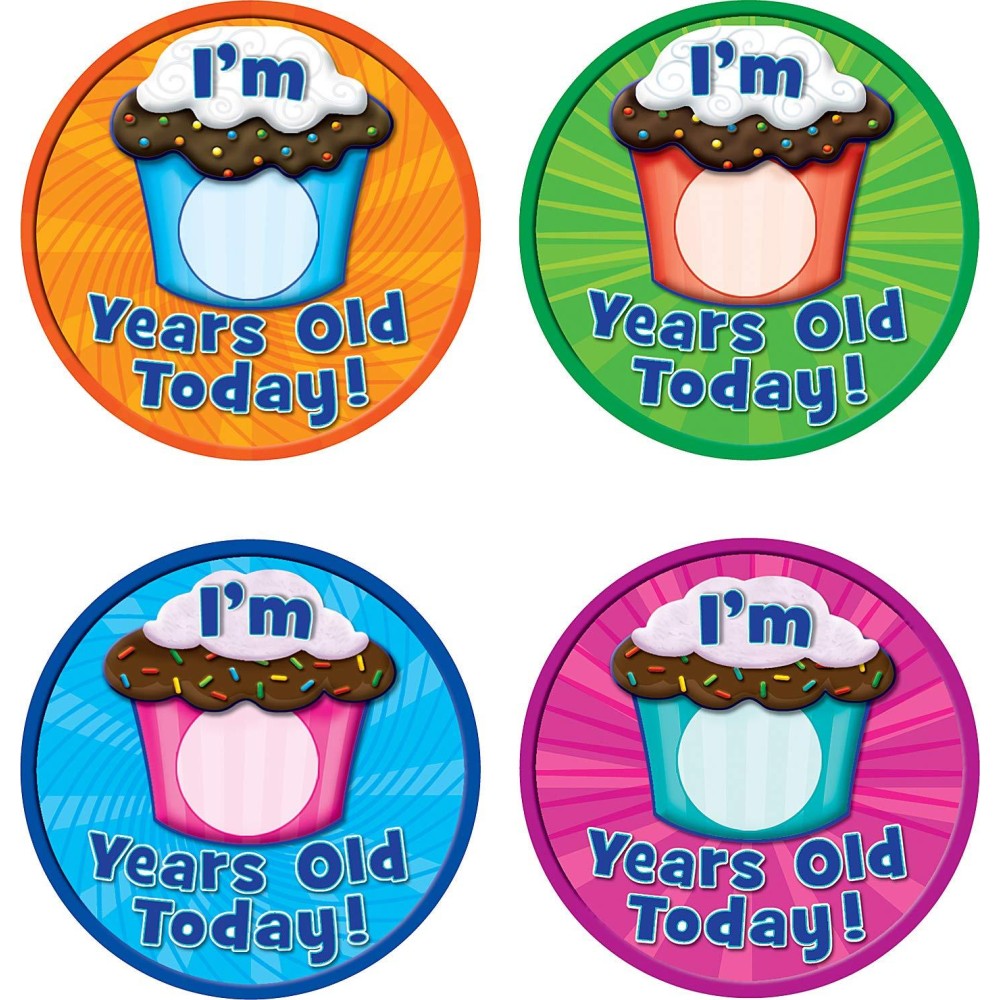 Teacher Created Resources I Am Years Old Today Wearem Badges 5470