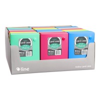 Cline 58046 Index Card Case Holds 200 4 X 6 Cards Polypropylene 1 Assorted Color