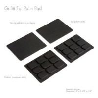 Grifiti Fat Palm Pads 14 Thick Smooth Skin Surface Laptop Wrist Rest Notebook Tacky Silicone Easy Reposition Ergonomic Carpal