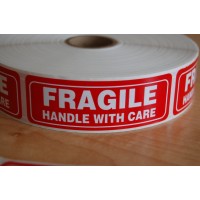 Pro Tek Fragile Sticker Handle With Care Shipping Labelsselfadhesive Stickers 500 1 X 3