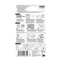 Command 3M 172066Es Large Picture Hanging Strips 6 Pairs White