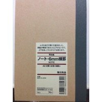 Muji Notebook A6 6Mm Ruled 30Sheets Pack Of 5Books