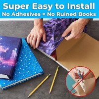 Stretchable Jumbo Book Cover Set Of 3 Assorted