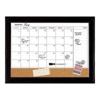 Quartet Combination Magnetic Whiteboard Calendar Corkboard 17 X 23 Combo Dry Erase White Board Cork Bulletin Board Mes