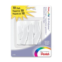 Pentel Arts Hipolymer White Cap Erasers Pack Of 10 Zeh02Pabp10