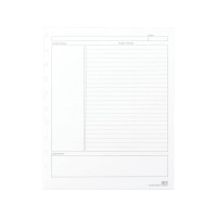 Staples Arc Notebook Project Planner Filler Paper Lettersized White 50 Sheets