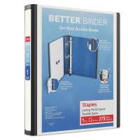 1 Staples Better View Binder With Drings White