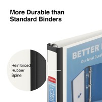 1 Staples Better View Binder With Drings White