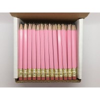 Half Pencils With Eraser Golf Classroom Pew Hexagon Sharpened 2 Pencil Color Pastel Pink Box Of 72 Golf Pocket Penci