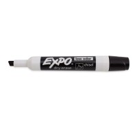 Expo 80001 Low Odor Chisel Point Dry Erase Markers Black 12 Units Per Box Pack Of 4 Boxes 48 Markers Total