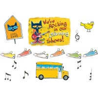 Edupress Pete The Cat Were Rocking In Our Learning Shoes Bulletin Board Ep62383